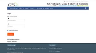 
                            3. Login - Christoph-von-Schmid-Schule