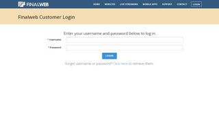 
                            3. Login - Church Websites by Finalweb