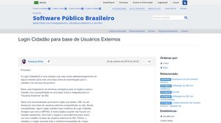 
                            10. Login Cidadão para base de Usuários Externos - Colab