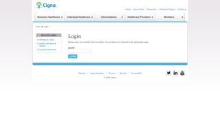 
                            7. Login - Cigna