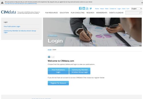 
                            6. Login - CIMdata