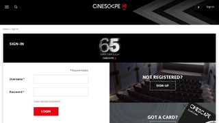 
                            1. Login - Cinescape