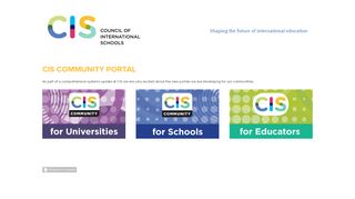 
                            8. Login - CIS Council of Schools - Council of International Schools