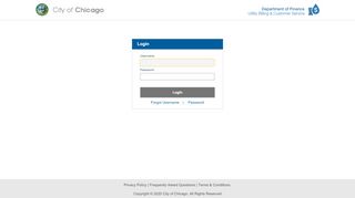 
                            11. Login - City of Chicago Utility Payments