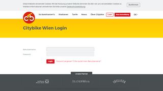 
                            5. Login - Citybike Wien