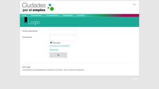 
                            11. Login | Ciudades por el Empleo