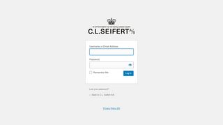 
                            1. Login | C.L. Seifert