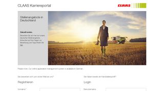 
                            3. Login - CLAAS Careers