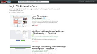 
                            3. Login Clickintensity Com