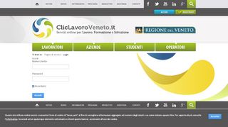 
                            2. Login - CliclavoroRegioneVeneto - ClicLavoro Veneto