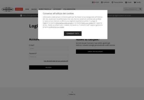 
                            7. Login Cliente - Eastpak