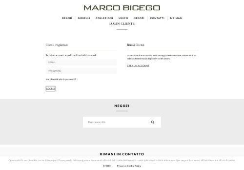 
                            9. Login cliente - Marco Bicego