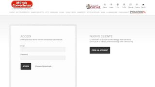 
                            2. Login cliente - Mondo Convenienza