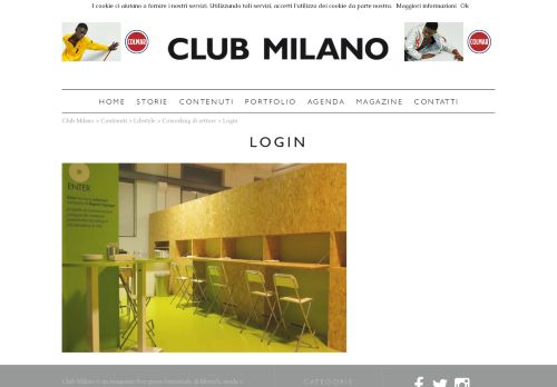 
                            8. Login - Club Milano