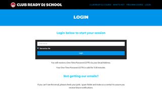 
                            9. Login – Club Ready DJ School