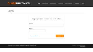 
                            1. Login - ClubeMultinivel