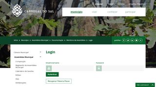 
                            11. Login | CM Carregal do Sal