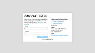 
                            11. Login - CME One - CME Group
