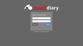 
                            1. Login - Coach diary