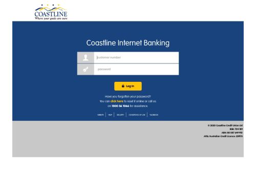 
                            3. Login - Coastline Credit Union