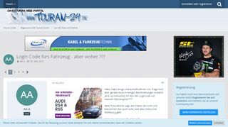 
                            4. Login Code fürs Fahrzeug - aber woher ??? - Touran-24.de