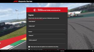 
                            7. Login - Codemasters Accounts - F1 Esports