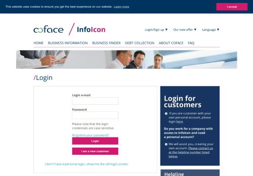 
                            7. Login - Coface-ICON - Coface Central Europe