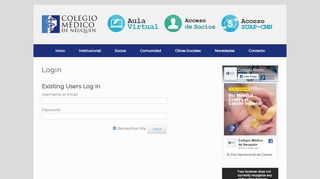 
                            11. Login – Colegio Médico de Neuquén