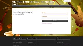 
                            2. Login - Colegios Iale Elians - Centro profesional de música Iale