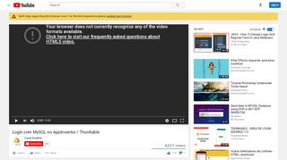 
                            3. Login com MySQL no AppInventor / ThunKable - YouTube