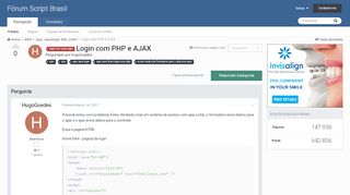 
                            11. Login com PHP e AJAX - Ajax, JavaScript, XML, DOM - Fórum Script ...