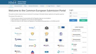 
                            12. Login - Common European Submission Portal