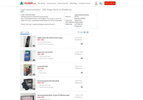 
                            5. Login communication - PRO Niaga Store on Mudah.my