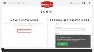 
                            5. Login - Community Coffee