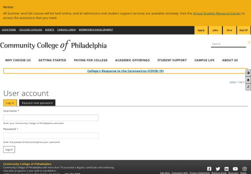 
                            2. Login - Community College of Philadelphia