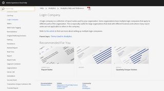 
                            13. Login Company - Analytics Help and Reference - Adobe Experience ...