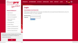 
                            9. Login - Compro Electronic GmbH