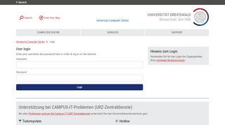 
                            2. Login - Computer Centre - University of Greifswald