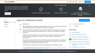 
                            4. Login con certificado de cliente - Stack Overflow en español