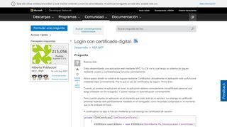 
                            2. Login con certificado digital. - MSDN - Microsoft