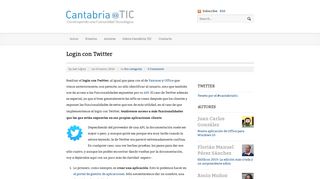 
                            11. Login con Twitter - Cantabria TIC