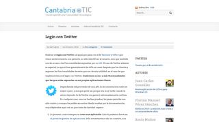 
                            5. Login con Twitter - Cantabria TIC