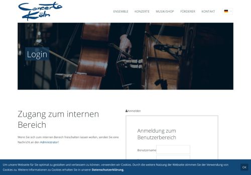 
                            10. Login - Concerto Köln