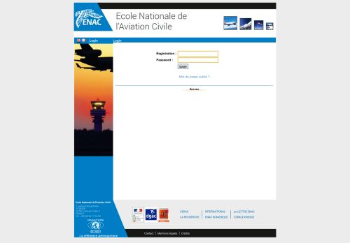 
                            4. Login - concours ENAC