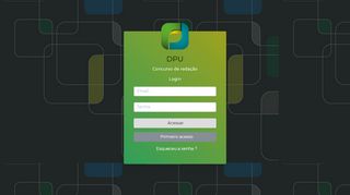 
                            3. Login - Concurso de Redação - DPU