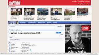 
                            6. Login conferences, UAB. Kontaktdaten. Rekvizitai.lt