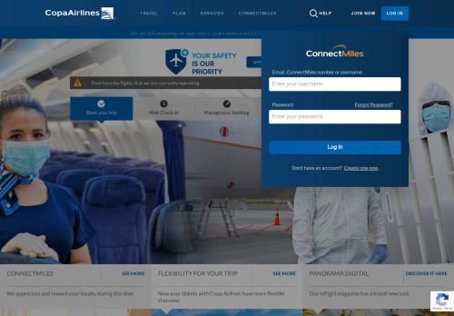 
                            10. Login | ConnectMiles | Copa Airlines