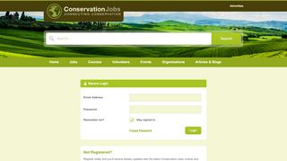 
                            10. Login - Conservation Jobs - CJ