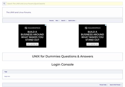 
                            7. Login Console - Unix.com