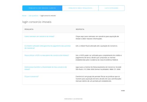 
                            4. login consorcio imoveis - Perguntas mais frequentes - Porto Seguro